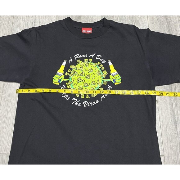 Full Send Black T-Shirt Corona Virus Men's Size Medium Nelk Boys - Picture 4 of 5